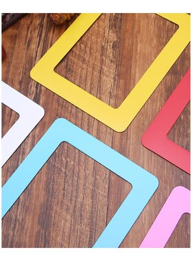 Magnet Picture-Frames Home-Decor Colorful Modern DIY PVC Rec