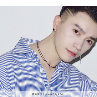 菡的特制 锁骨链小爱心项链长条项圈穿搭饰品配件简约风清新 防锈