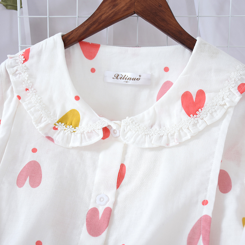 产妇哺乳衣喂奶套装纯棉纱布透气月子服春夏4-10月产后孕妇女睡衣