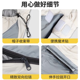 睡袋冬季加厚防寒零下20度可办公室车用户外露营成人羽绒睡袋