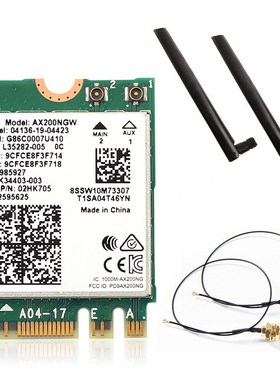 Dual Band Wifi 6  Wireless 2400Mbps AX200NGW NGFF M.2 Wlan B