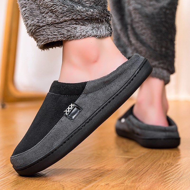 冬季棉拖鞋男士特大码47室内保暖49家居家用50防滑冬天棉托鞋男款