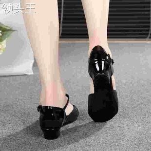 拉丁舞鞋儿童女孩初学者舞蹈鞋幼儿拉H丁鞋平跟软底女童跳舞鞋子