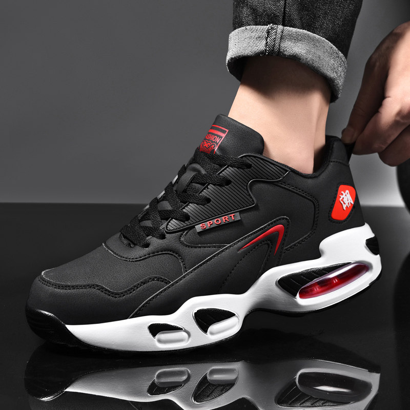 男鞋秋季皮面防水休闲鞋子大尺码运动鞋45加绒46气垫47防滑48跑步,流行男鞋,时尚休闲鞋,淘宝优惠券,粉丝福利购,淘宝优惠卷