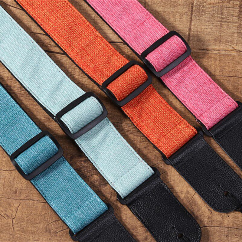 简约棉麻民谣木吉他背带 u个性加宽吉他肩带电吉他背带男女吉他带