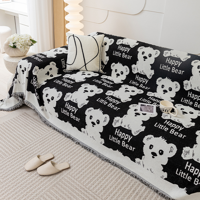 沙发套罩新c款2023网红大沙发巾三座一贵妃全盖布盖巾纯色沙发毯