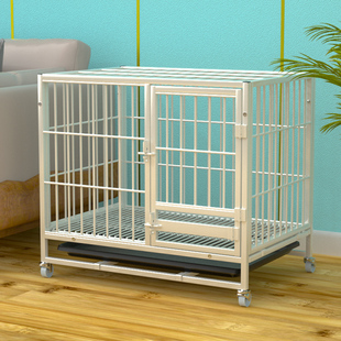 狗笼子中小型犬方管宠物狗笼双层室内家用带厕所加粗加固加密加厚