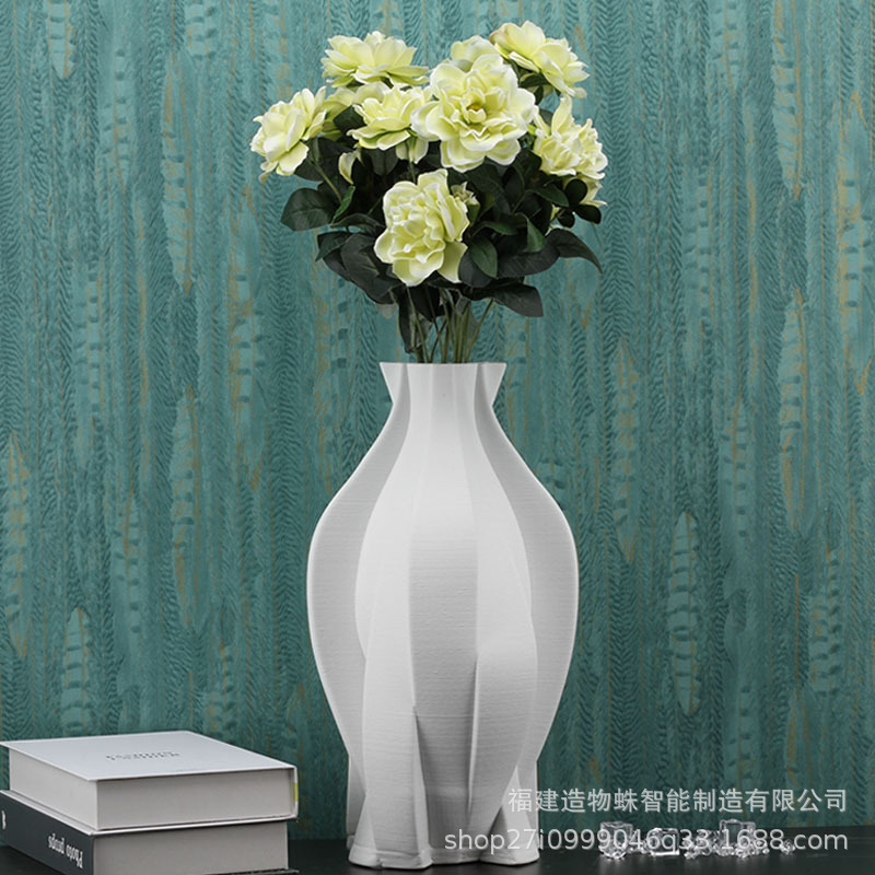 打印陶瓷新中式简约个性创意A花瓶摆件客厅桌面家居装饰工艺品