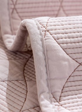 粉紫色沙发垫四季全棉布艺2024新款简约坐套罩巾定制贵妃全包