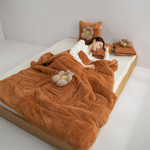 新款加厚汽车抱枕被子两用加绒车载靠垫枕头被办公室沙发午休空调