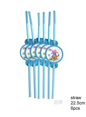 58pcs POCOYO Happy Birthday Party Supplies Disposable Tablew