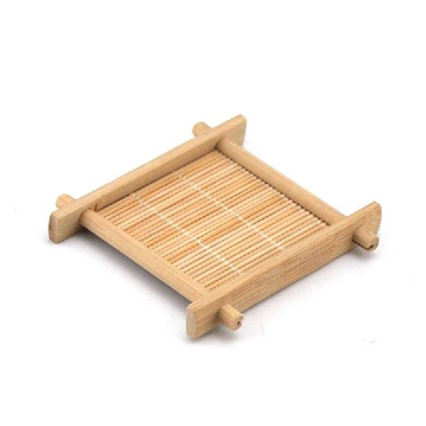 推荐Mini Handmade Bamboo Cup Mat Accessories Table Placemat