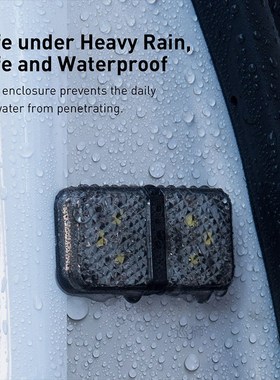 4Pcs 6 LEDs Car Openning Door Warning Light Safety Anti-coll