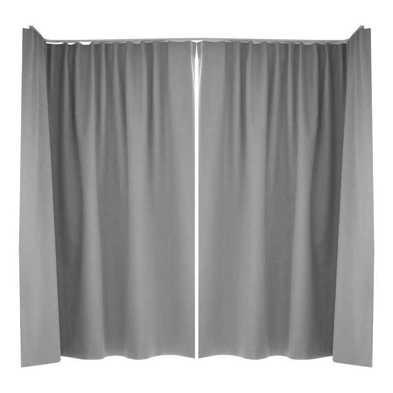 免打孔全遮光窗帘挂钩式粘贴轨道u型l形卧室拐角飘窗小窗户遮挡帘,居家布艺,成品窗帘,淘宝优惠券,粉丝福利购,淘宝优惠卷