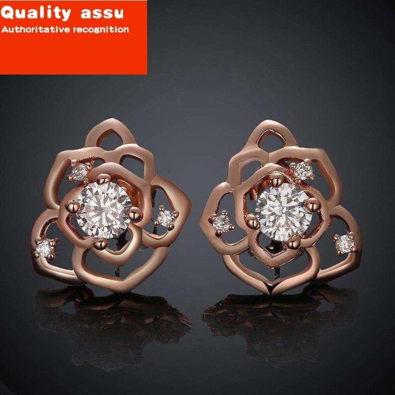 E024-BFree shopping 18K gold plating earrings Fashion High Q