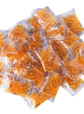 吧唧干燥剂橙色可变色硅胶干燥剂书本吸湿剂防潮防霉徽章干燥剂