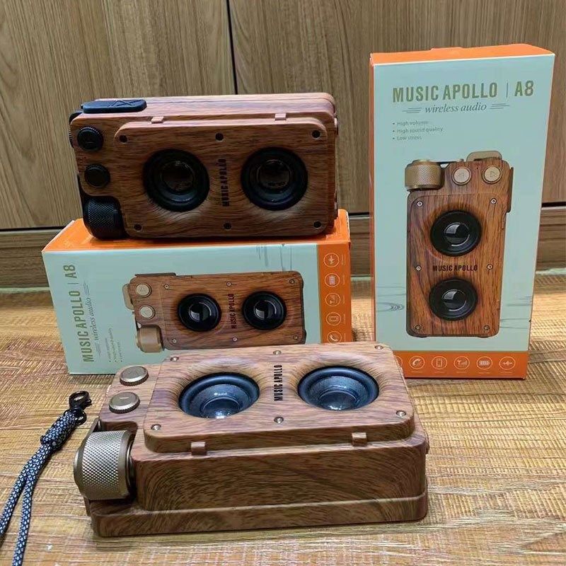 2024新款蓝牙音箱复古桌面木质怀旧多种模式创意礼品无线家用音响,影音电器,移动便携音箱,淘宝优惠券,粉丝福利购,淘宝优惠卷