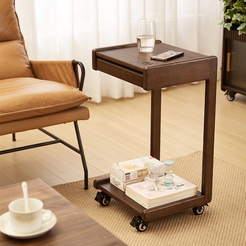 移动笔记本电脑床边办公桌实木边几桌客厅懒人沙发阅读桌茶几简约,住宅家具,移动边几/推车,淘宝优惠券,粉丝福利购,淘宝优惠卷