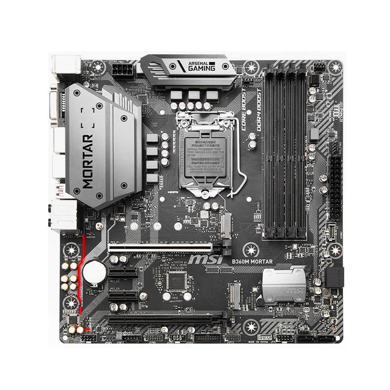 库存msi/微星b36k0m mortar迫击炮电脑主板b365支持8/9代1151针cp