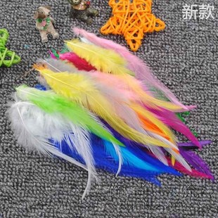 继承者们捕梦网 d手工饰品iy配件耳环材料 鸡毛彩色羽毛 5新