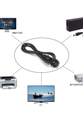EU Power Cable 1.2m 1.5m 5ft 1.8m 5m 10m Euro Type F Schuko