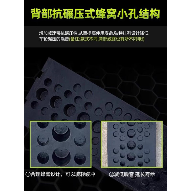 直销板河南缓冲铸带减速带钢道路减速汽车橡胶家用门口限速公路铸