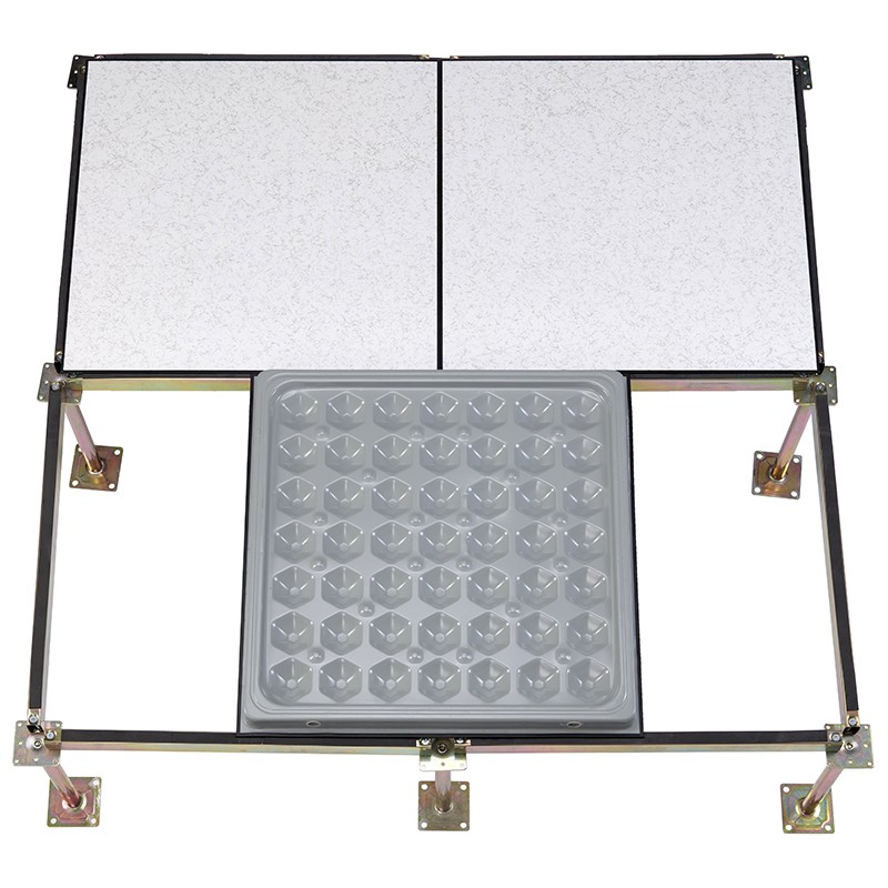 全钢防静电地板高架空mpvc抗静电地板学校600*600机房网络活动地