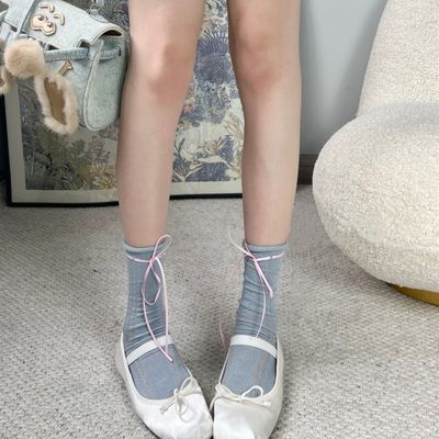 推荐LISCN 2023 Luxury Grace Korea Ribbon Stocking Ballet Leg