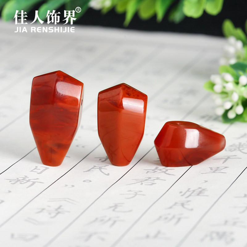 热销南红玛瑙单珠精品火焰纹鲨鱼背一体三通金刚星月菩提吊坠DIY