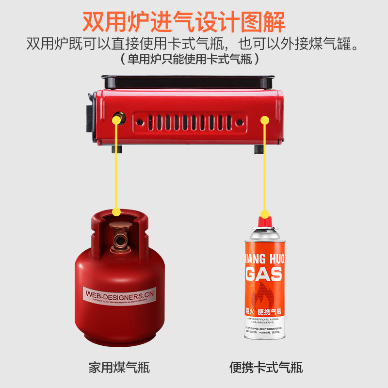 现货两用便携式卡式炉野外户外烧烤炉G卡斯炉具火锅炉家用瓦斯炉