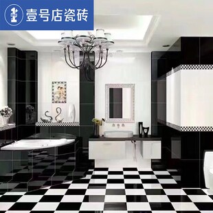 亮光纯黑纯白抛光砖800X80y0客厅防滑地砖地板砖玻化砖超黑砖瓷砖