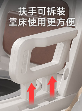 老人牀上坐便器移动马桶家用可携式老年人室内大便椅成人起夜便盆