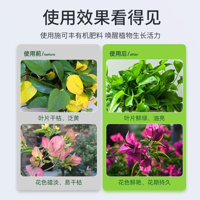 施可丰(SKF)有机复合肥蔬菜花肥果树种菜农用R通用型肥料有机肥2