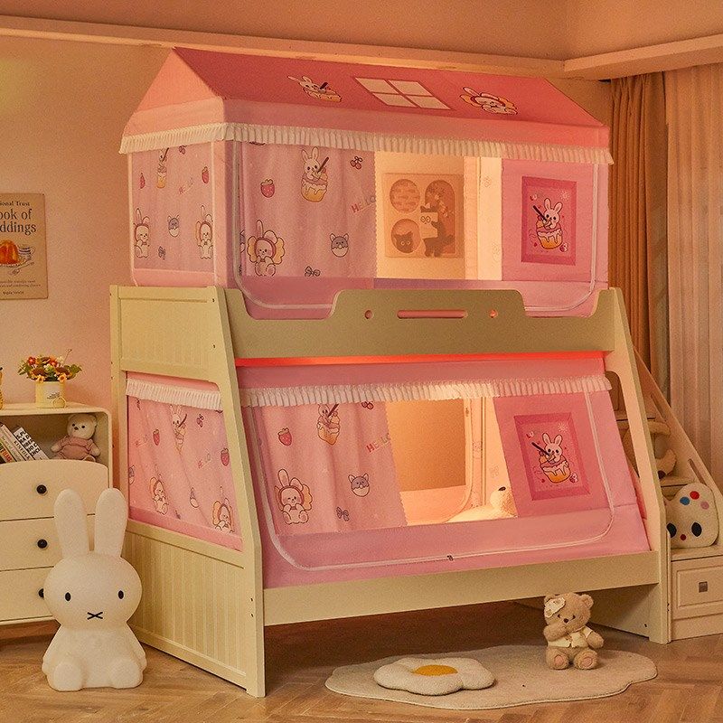 子母床蚊帐家用卧室防摔儿童上下铺2025新款宿舍遮光帘一体式帐篷