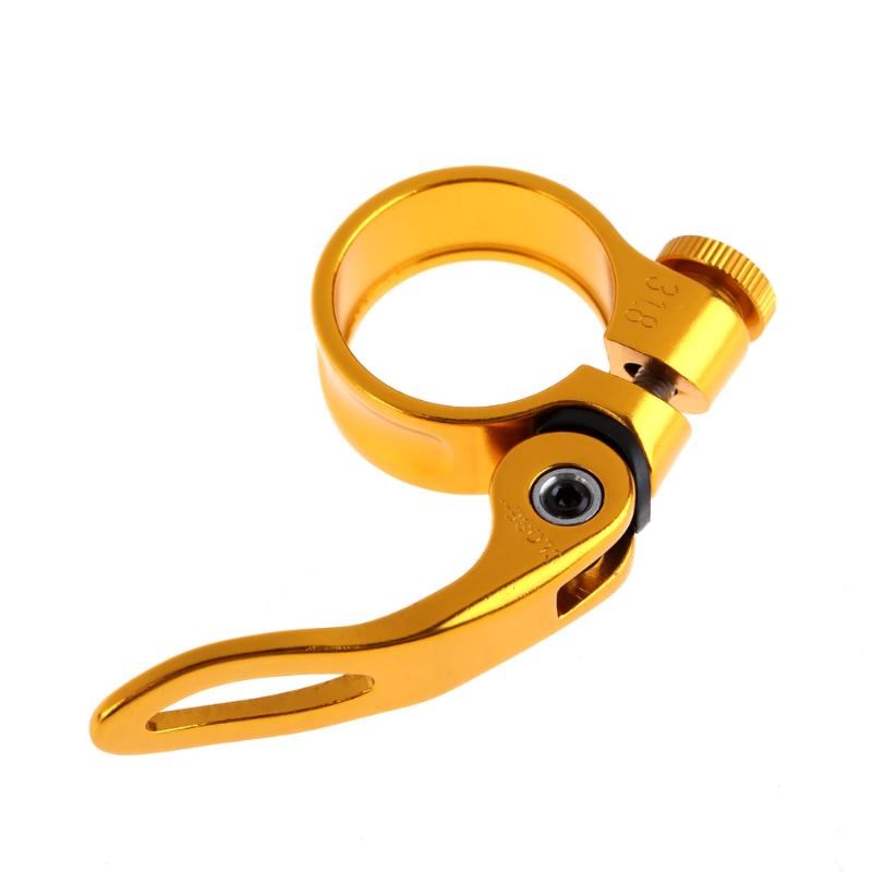Bicycle Seat Post Clamp Aluminum Alloy Quick Release Bike Se