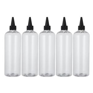 推荐5 Pieces 500ml Plastic Squeeze Squirt Bottles Condiment