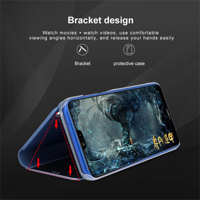 Smart Mirror View Flip Phone Case  OPPO Realme 3 5 6 Pro XT
