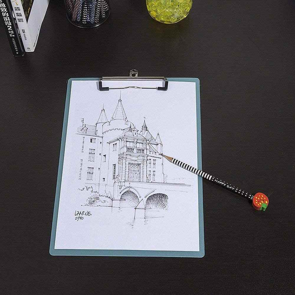 速发1Pcs A4 Transparent Clipboard Writing Pad File Folders D