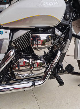 适用于龙嘉V途V嘉LJ250-2V LJ250-5V摩托车前保险杠护杠防摔杠