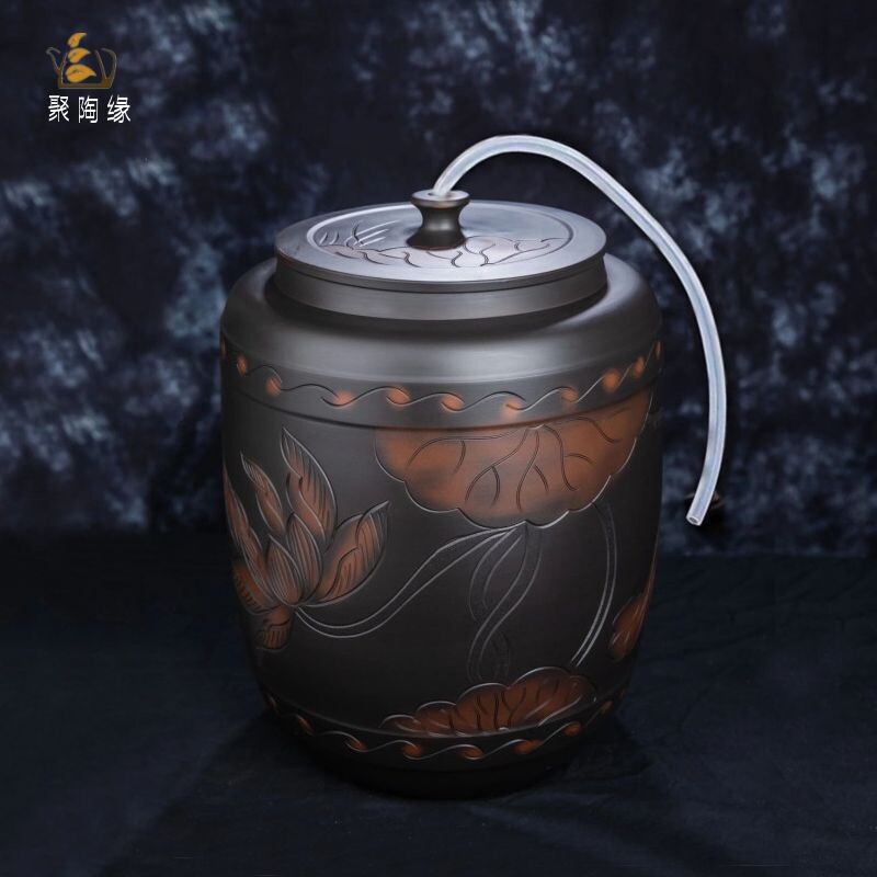 陶瓷水缸家用储水用纯净水桶茶台功夫茶泡茶桶大容量抽水带盖,家庭/个人清洁工具,水桶,淘宝优惠券,粉丝福利购,淘宝优惠卷