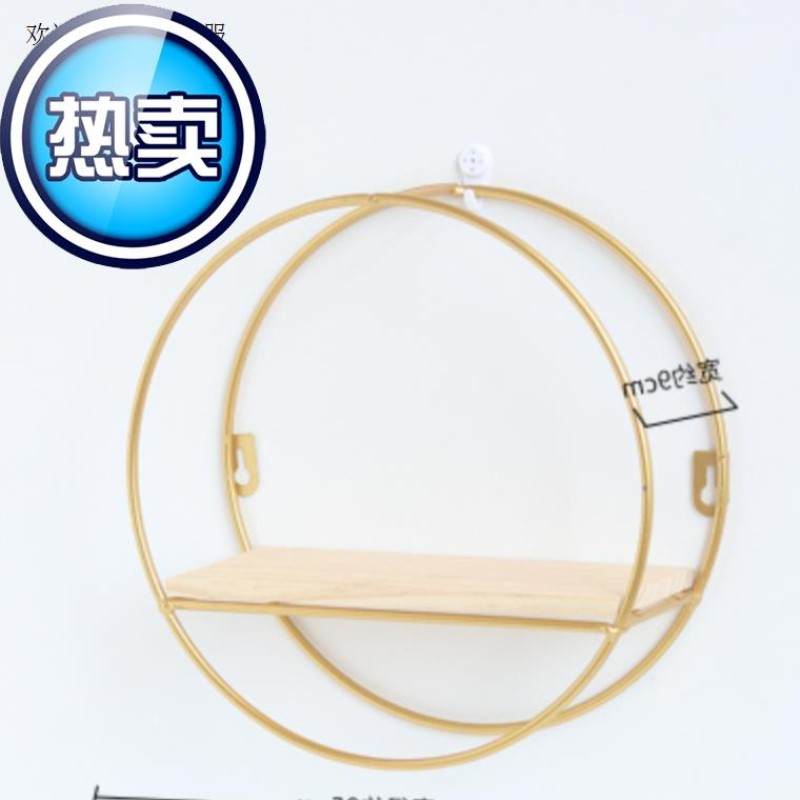 墙上置物架装饰创意墙壁客厅壁y挂篮卧室墙面床头i免打孔铁艺收纳