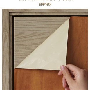 门贴纸木门翻新自粘整张加厚门上旧门装饰遮O丑门贴木纹壁纸仿木