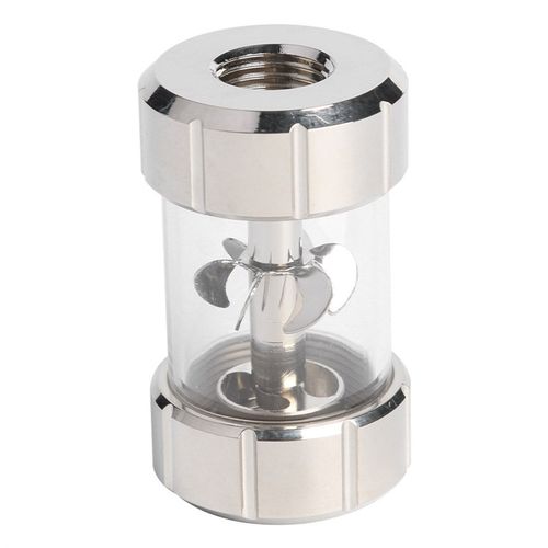 Computer Water Cooling Flow Meter Metal PC Cooler Radiator S