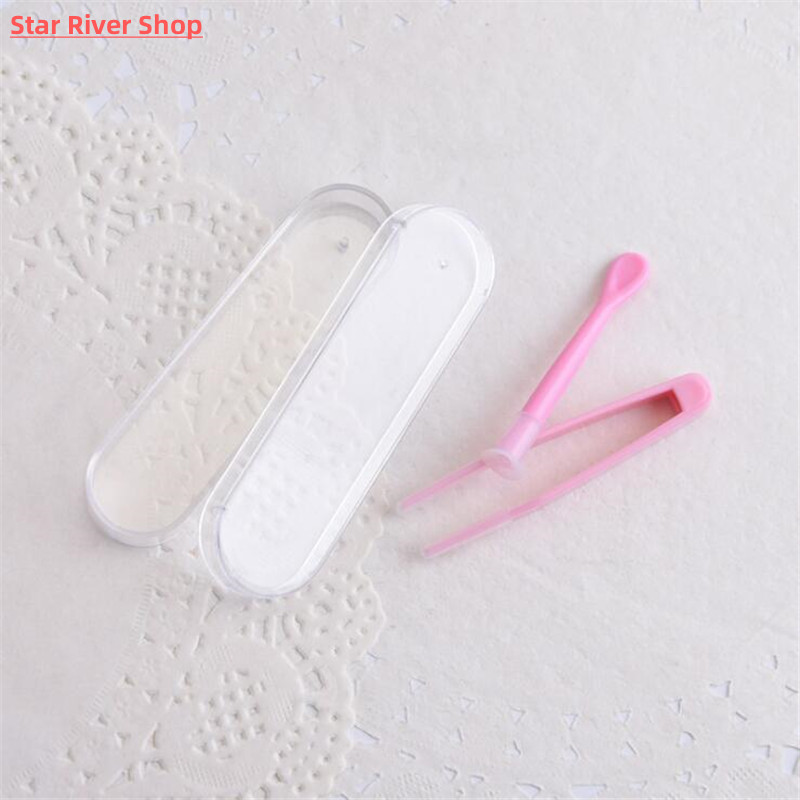 速发1 Set Color Contact Lens Case Box Tweezers and Suction S