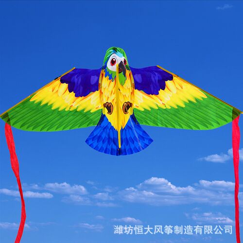 儿童风筝 鹦鹉风筝  卡通动物风筝 多彩长尾风筝Z kite