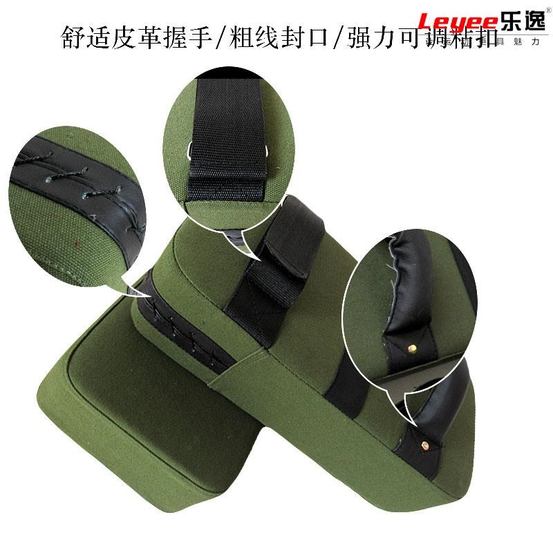 品军绿帆布加厚散打脚靶跆拳道脚靶正拳击靶手靶大腿拳靶健身泰拳