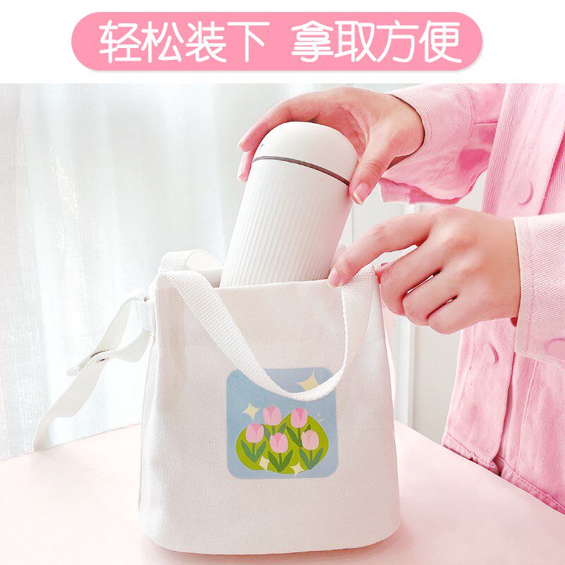 帆布包女斜挎包迷你小包单肩手提袋子大容量2024新款水桶包手机包