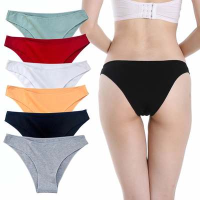 推荐Women cotton briefs Sexy Low Waist Female Underpants Pan