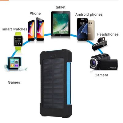 推荐CASEIER 8000mAh Powerbank Solar Waterproof Power Bank LE