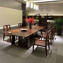 实木会议桌椅组合简约长桌办公洽谈接待桌办公室培训工作台 新中式